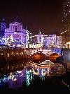 Любляна в новогоднюю ночь